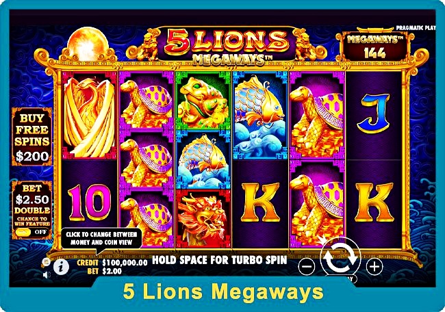 Review Slot Online 5 Lions Megaways
